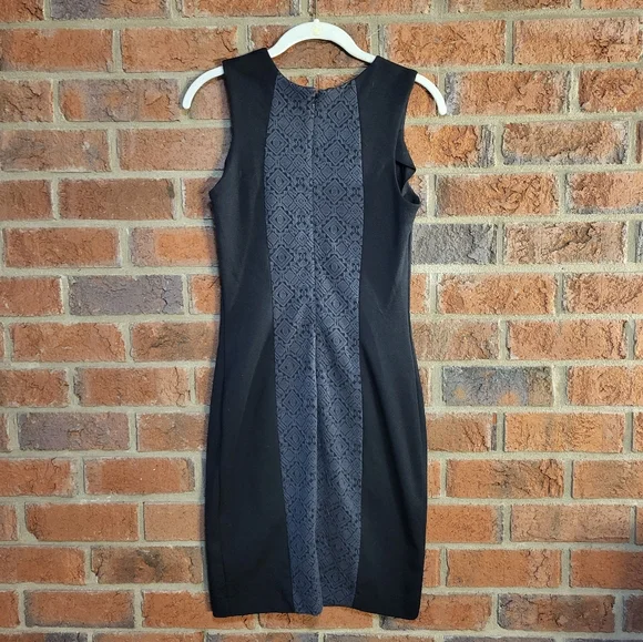 Merona black and grey pencil midi dress - Picture 6 of 7